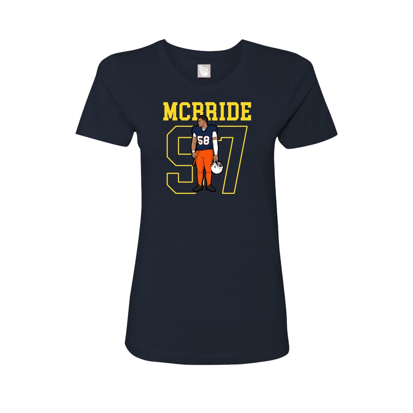 Fitted Women's Tee — Shirsey in Navy