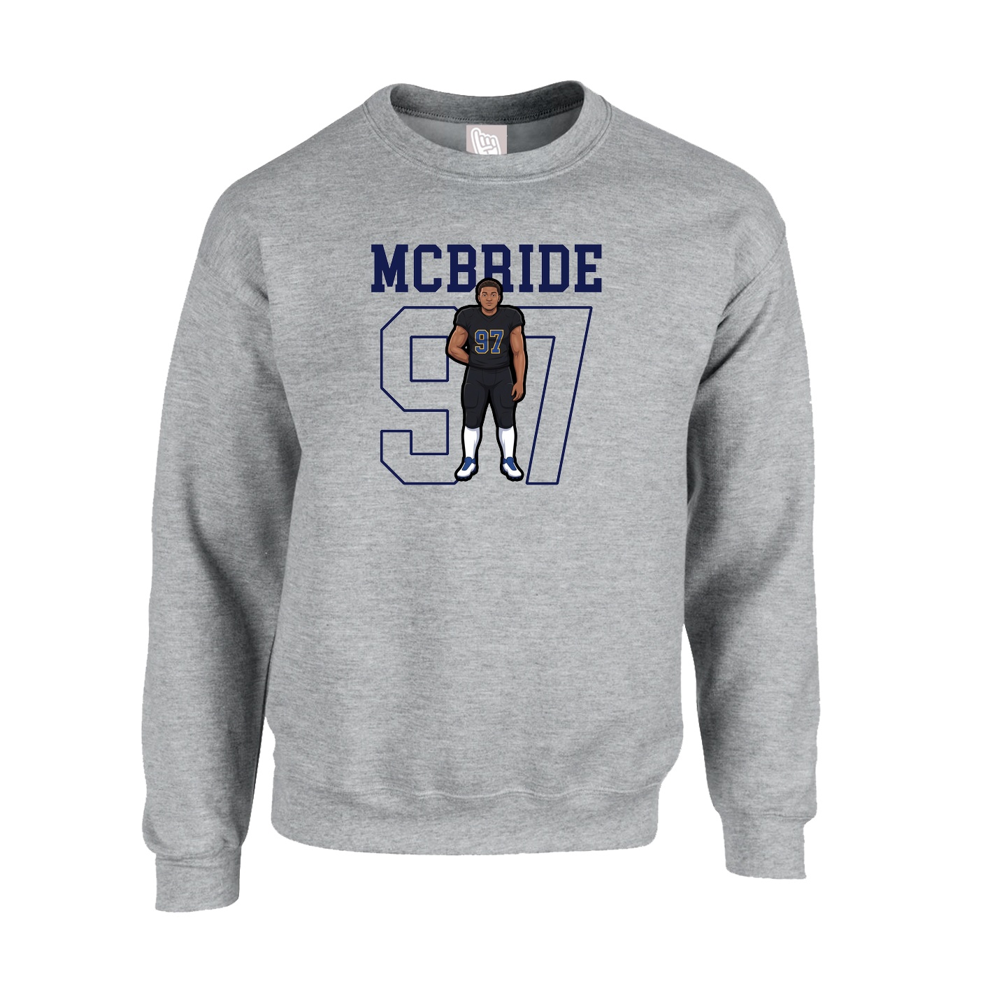 Fleece Crew — Shirsey in Grey