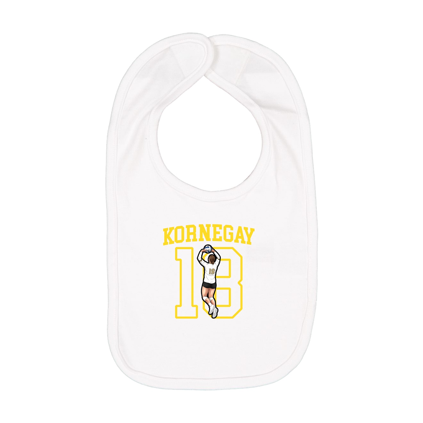 Infant Bib — Shirsey in White