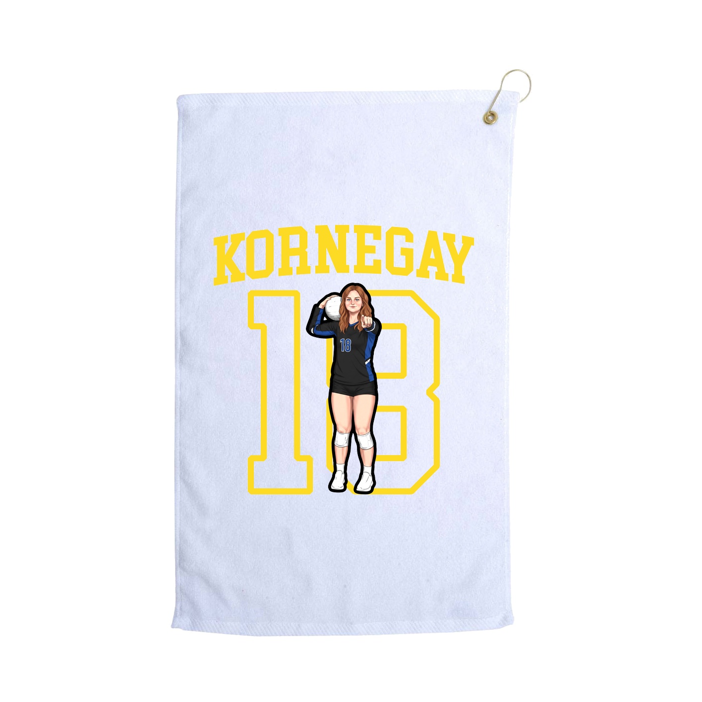 Golf Towel — Shirsey in White