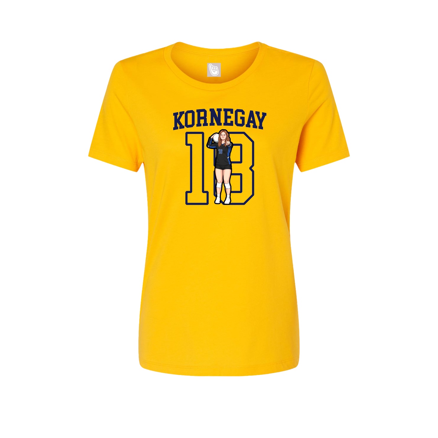 Fitted Women's Tee — Shirsey in Gold