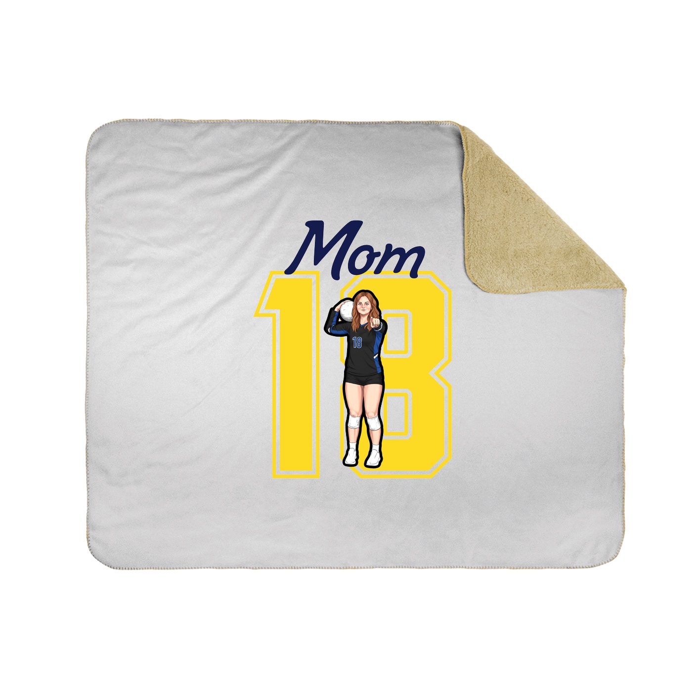 Throw Blanket — Mothers Day Shirsey in White