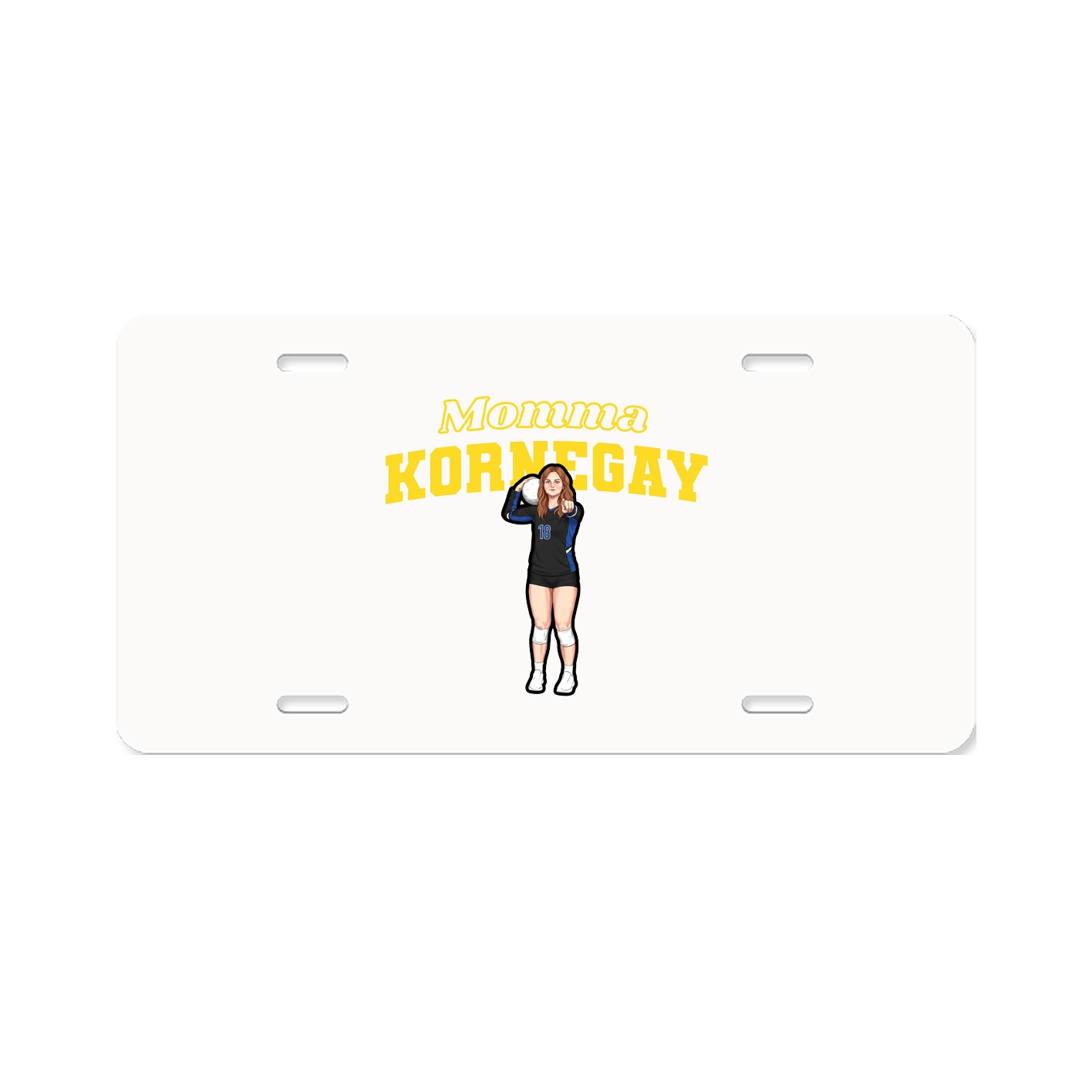 License Plate — Mothers Day Block in Classic