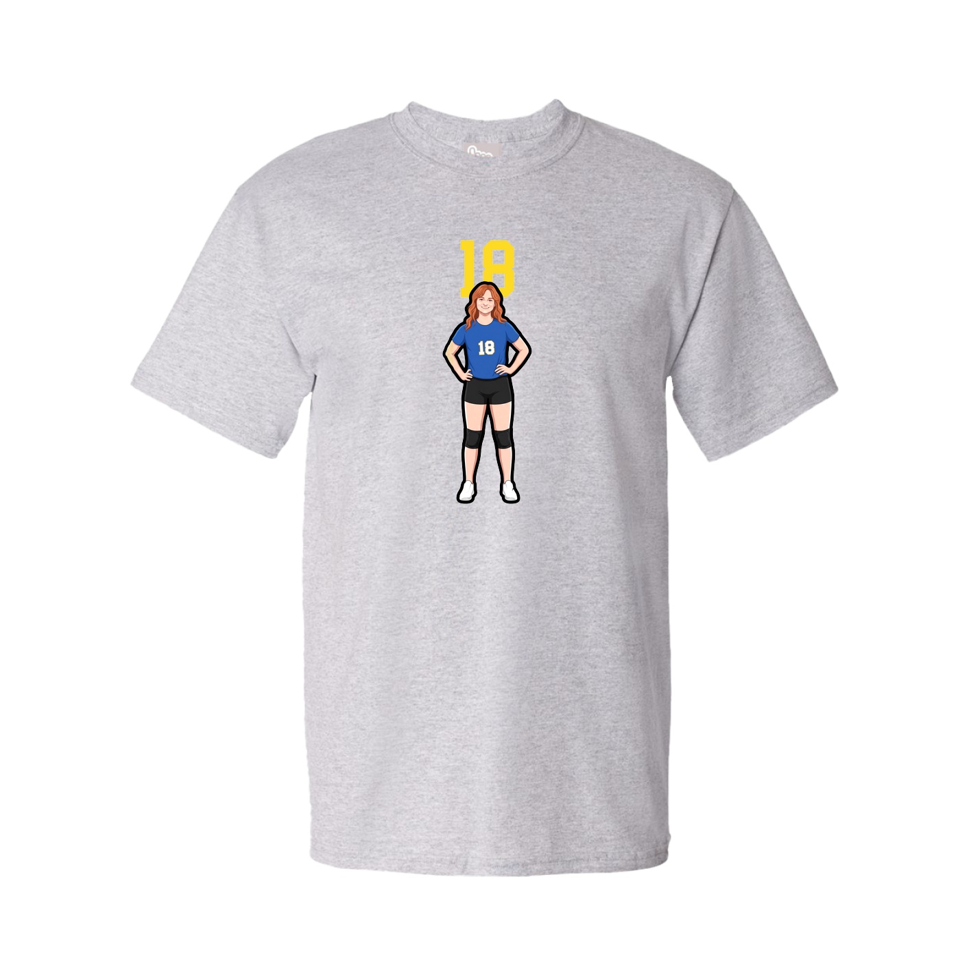 Tee — Number Top in Grey