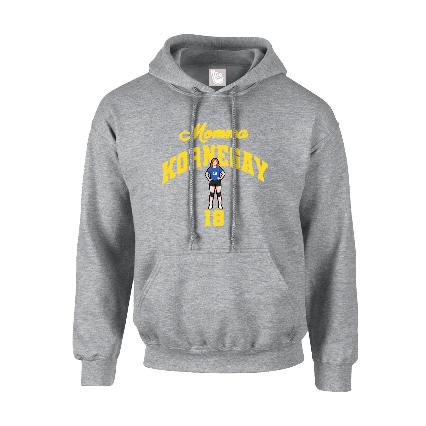 Hoodie — Mothers Day Arch in Grey