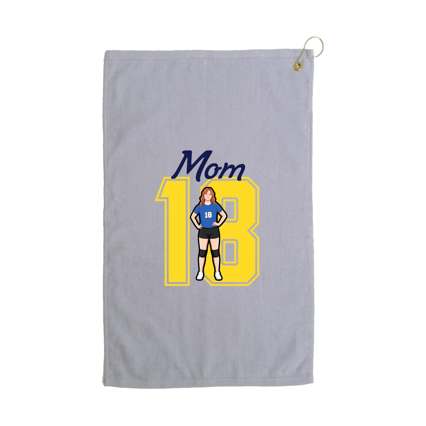 Golf Towel — Mothers Day Shirsey in Grey