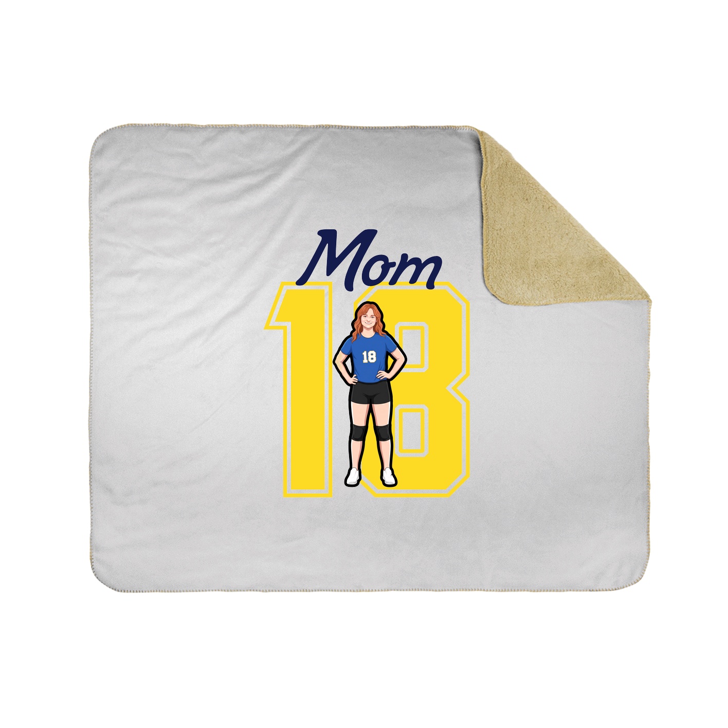 Throw Blanket — Mothers Day Shirsey in White