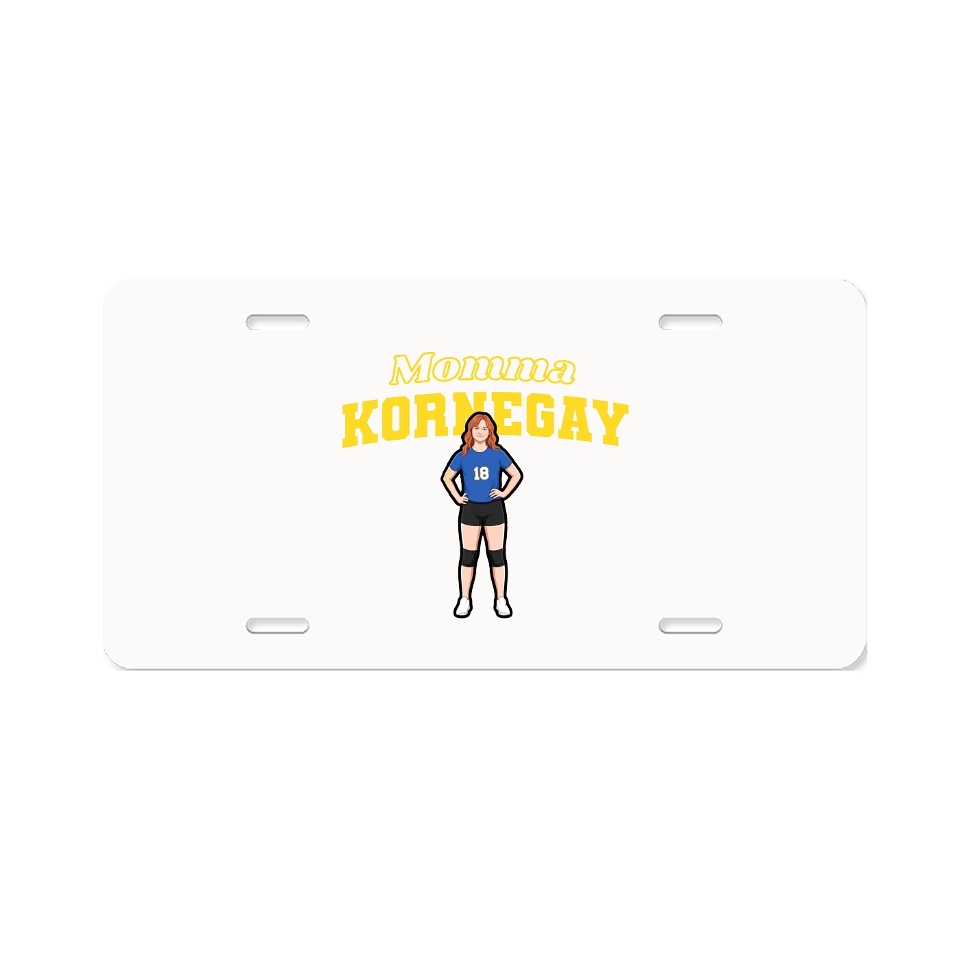 License Plate — Mothers Day Block in Classic