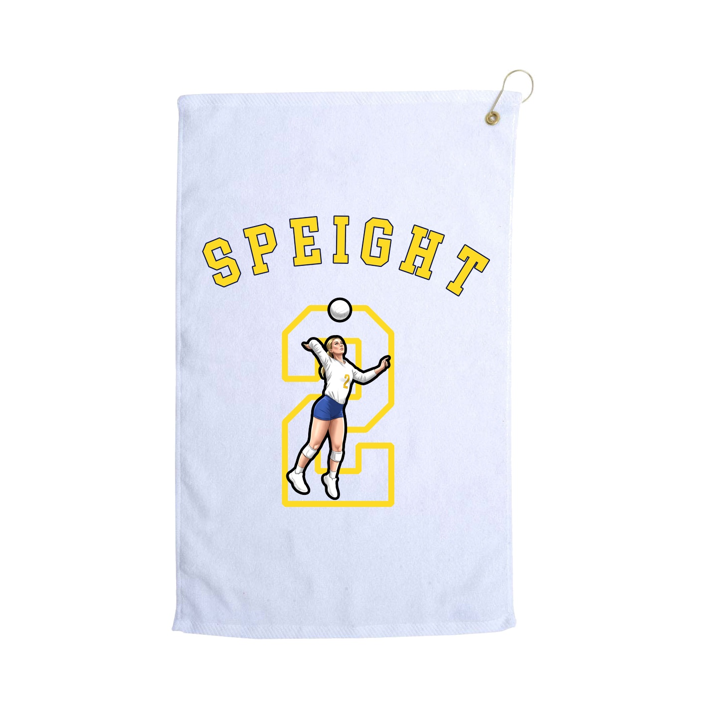 Golf Towel — Shirsey Arch in White