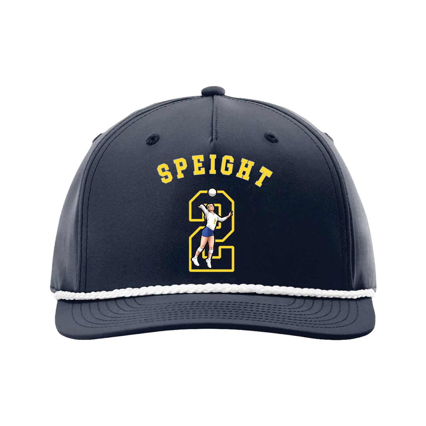Five-Panel Classic Rope Cap — Shirsey Arch in Navy