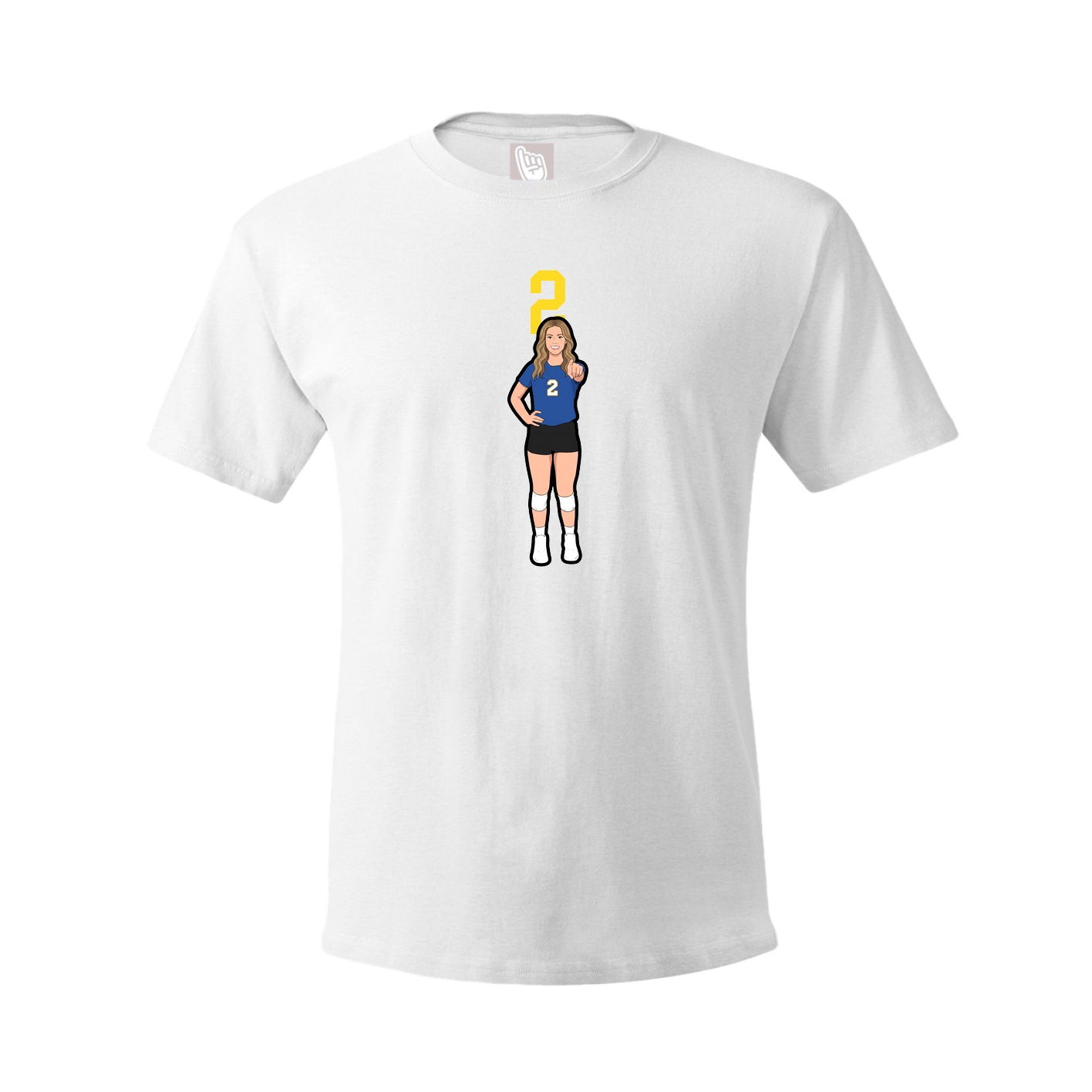 Tee — Number Top in White