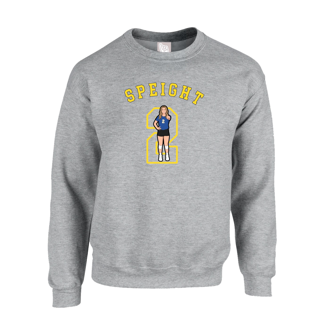 Fleece Crew — Shirsey Arch in Grey