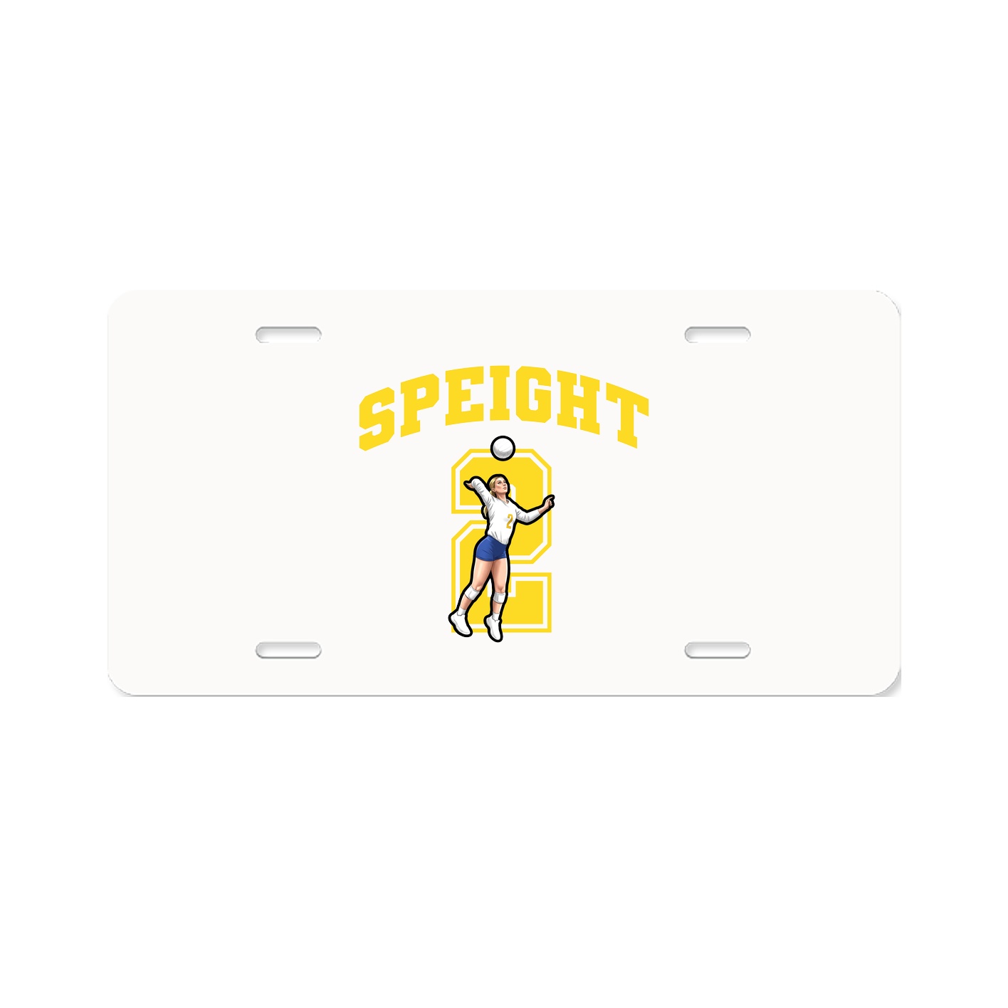 License Plate — Number in Classic