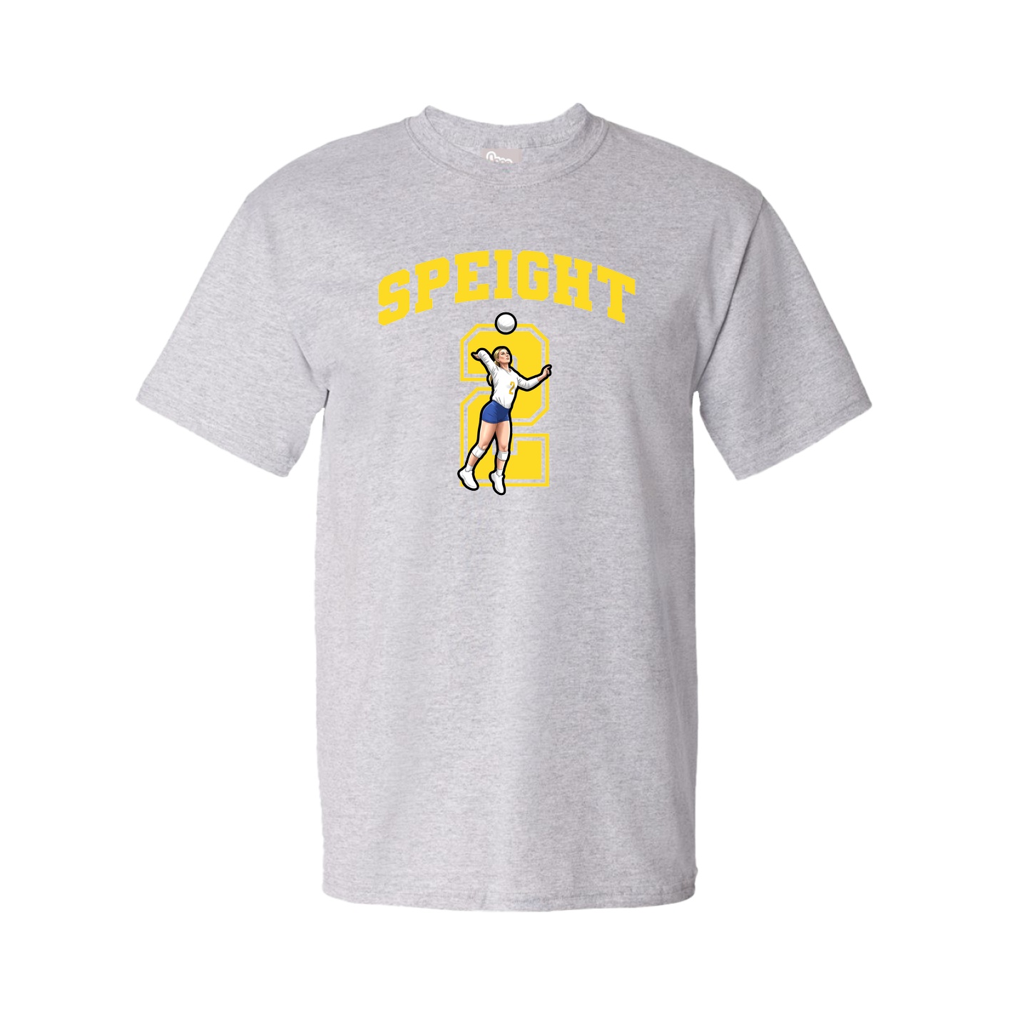 Youth Tee — Number in Grey
