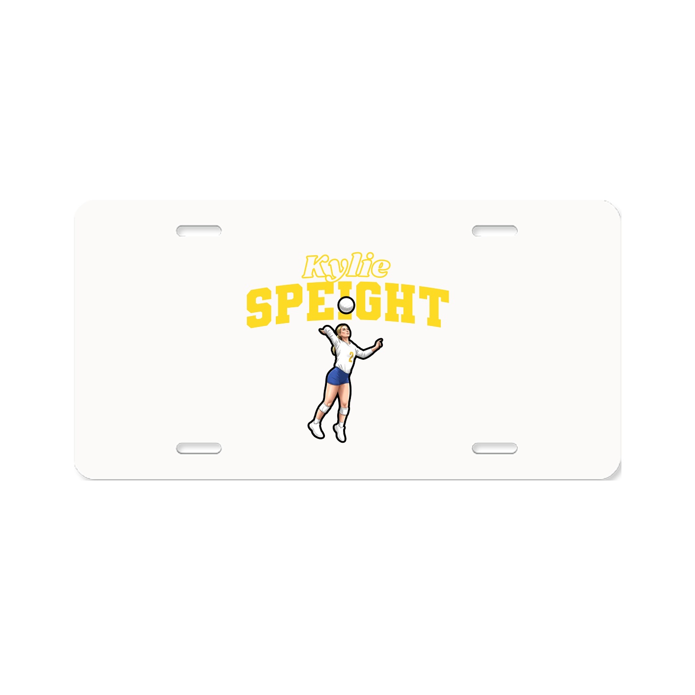 License Plate — Name Arch in Classic