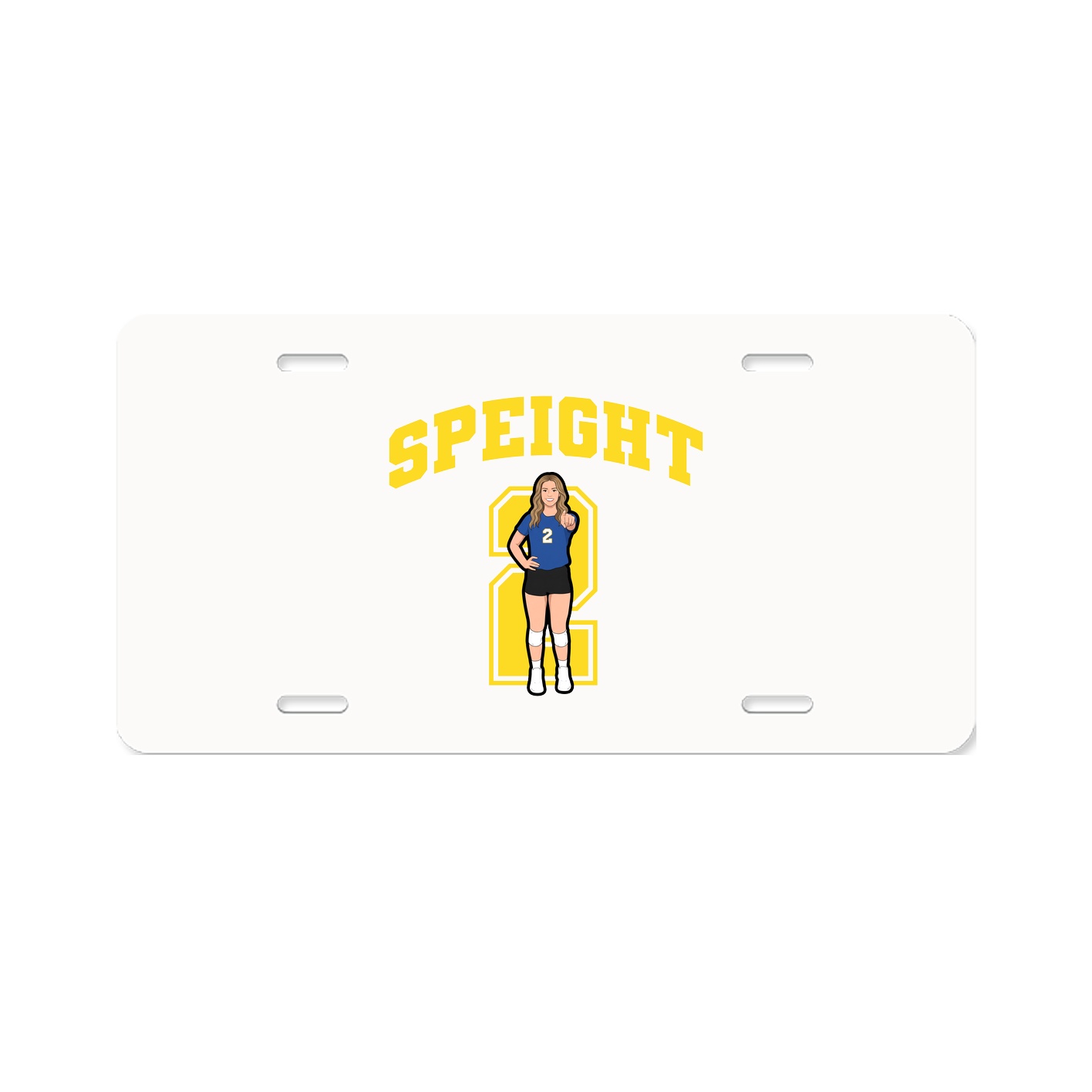 License Plate — Number in Classic