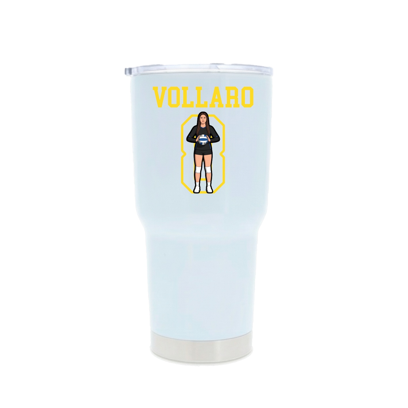 30oz Stainless Steel Tumbler — Shirsey in White