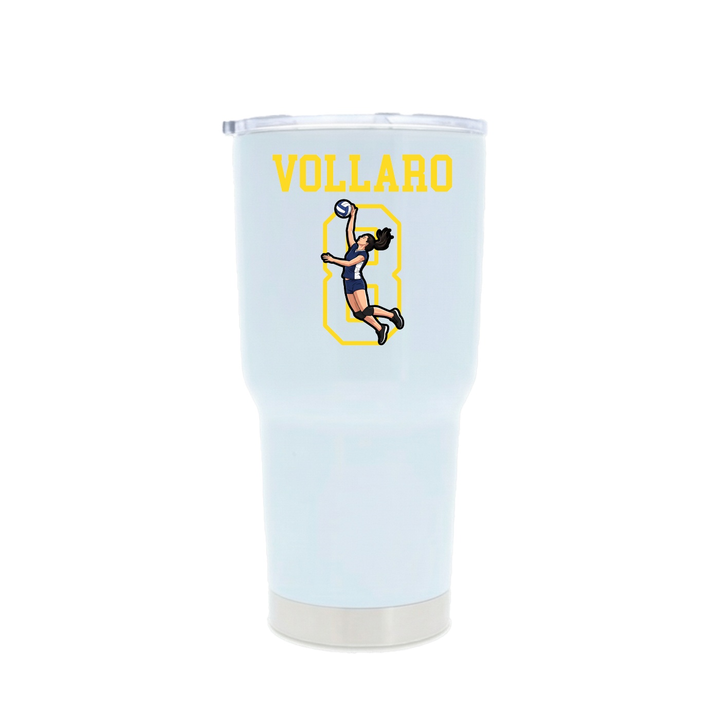 30oz Stainless Steel Tumbler — Shirsey in White