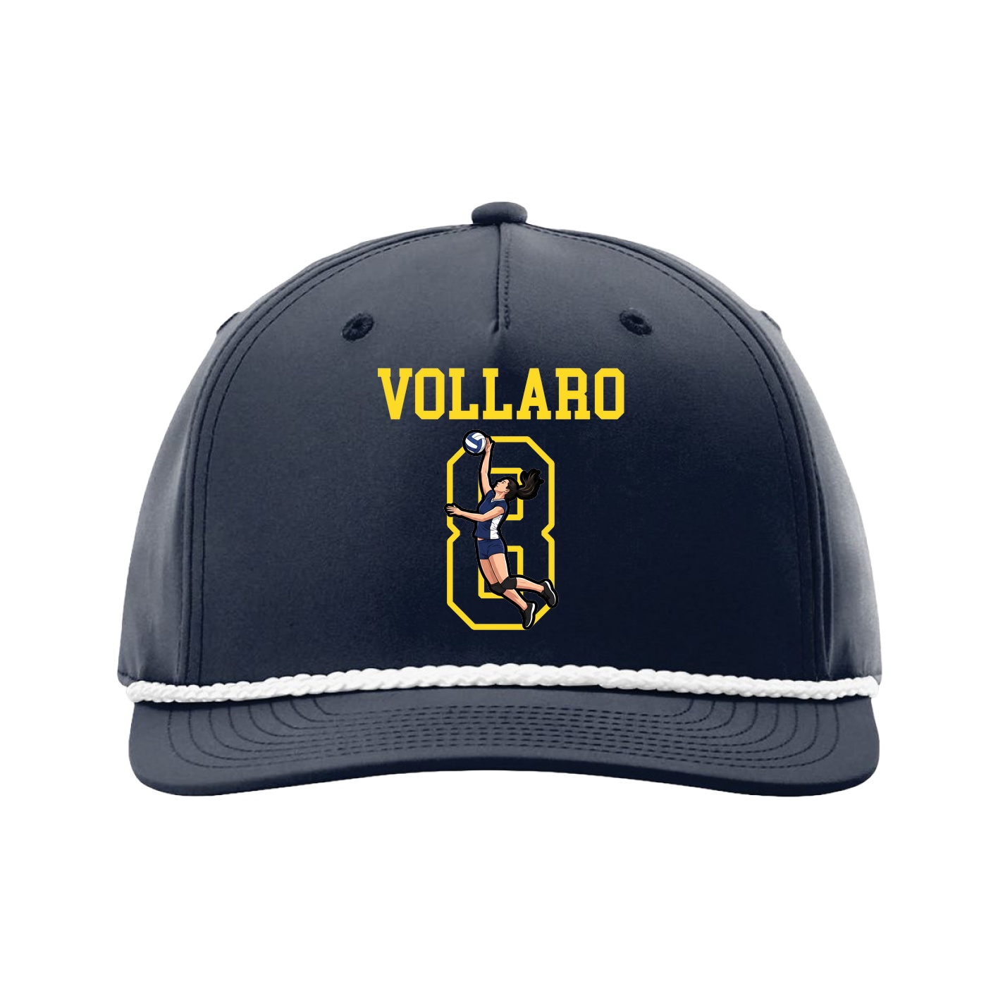 Five-Panel Classic Rope Cap — Shirsey in Navy