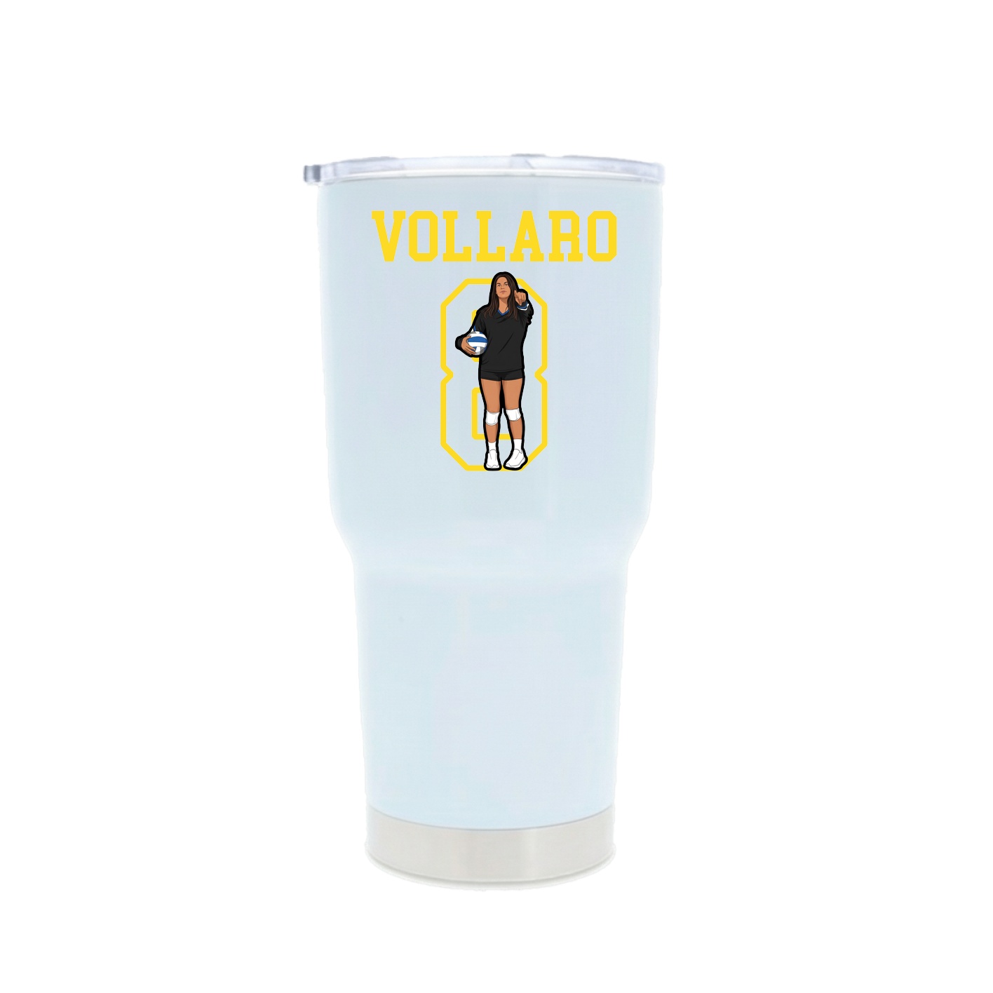 30oz Stainless Steel Tumbler — Shirsey in White