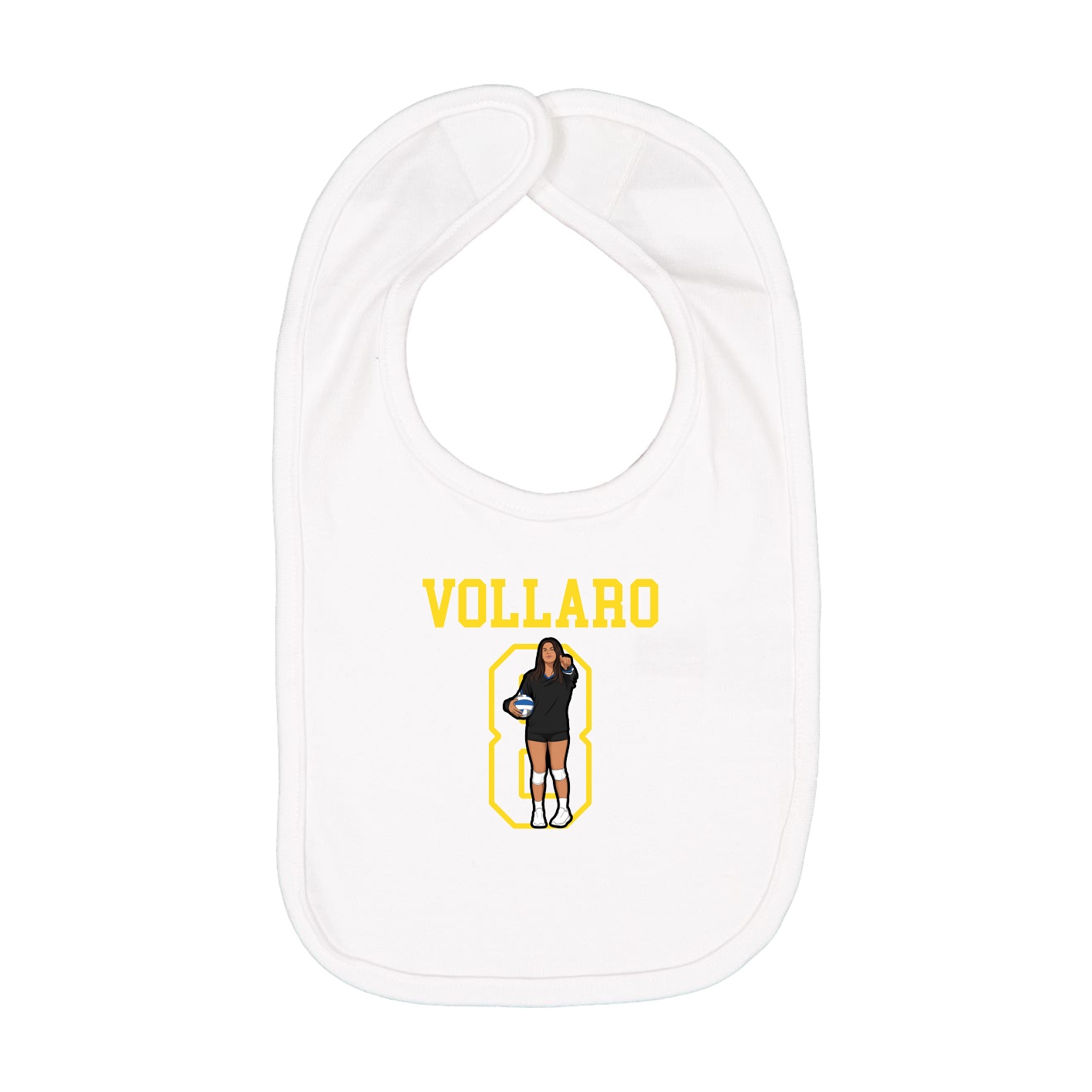 Infant Bib — Shirsey in White