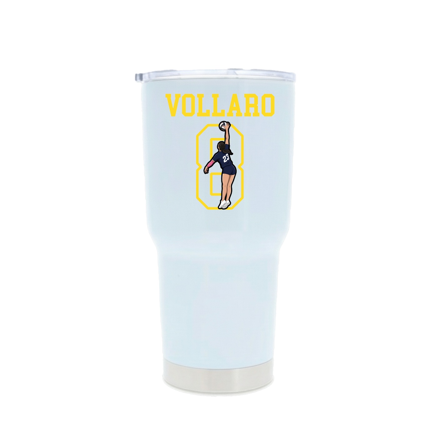 30oz Stainless Steel Tumbler — Shirsey in White