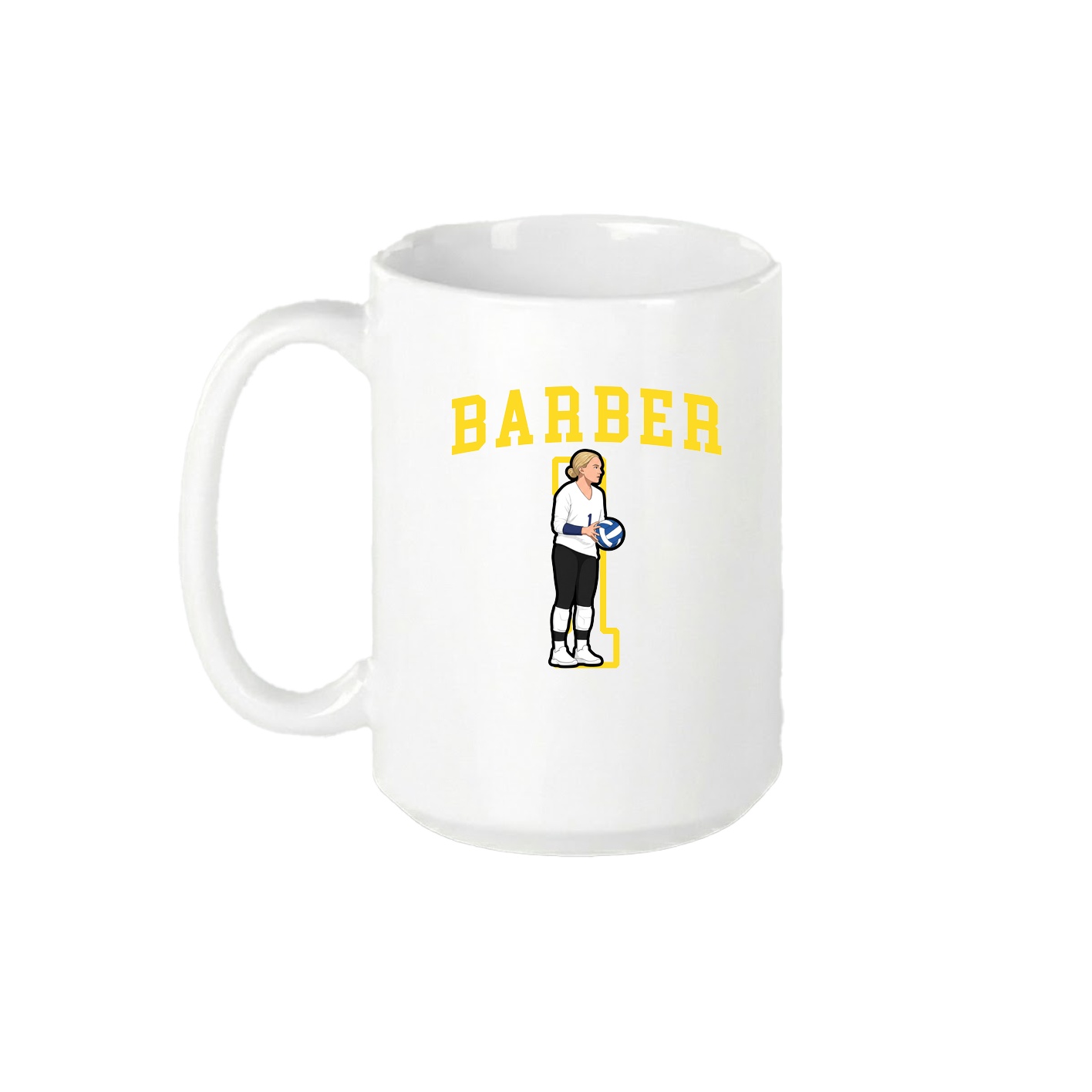 15oz Coffee Mug — Shirsey in White