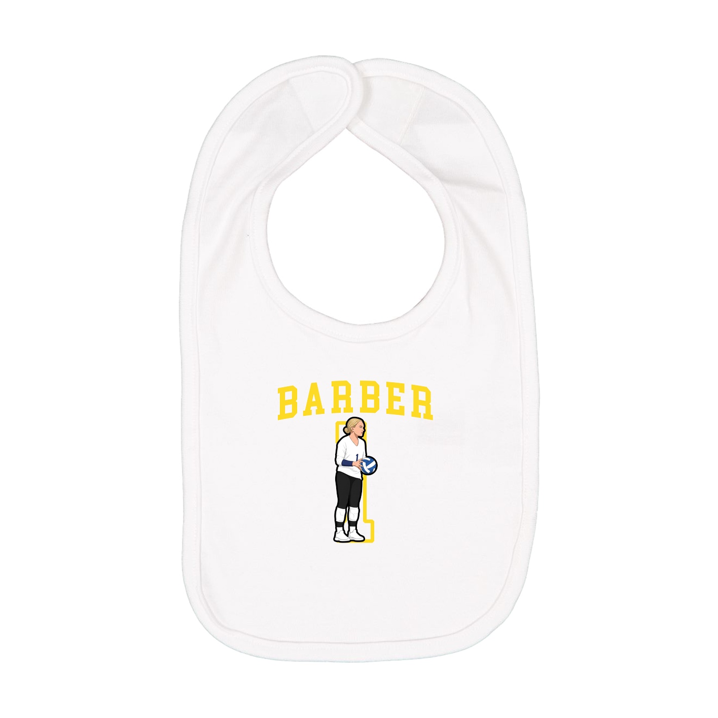 Infant Bib — Shirsey in White