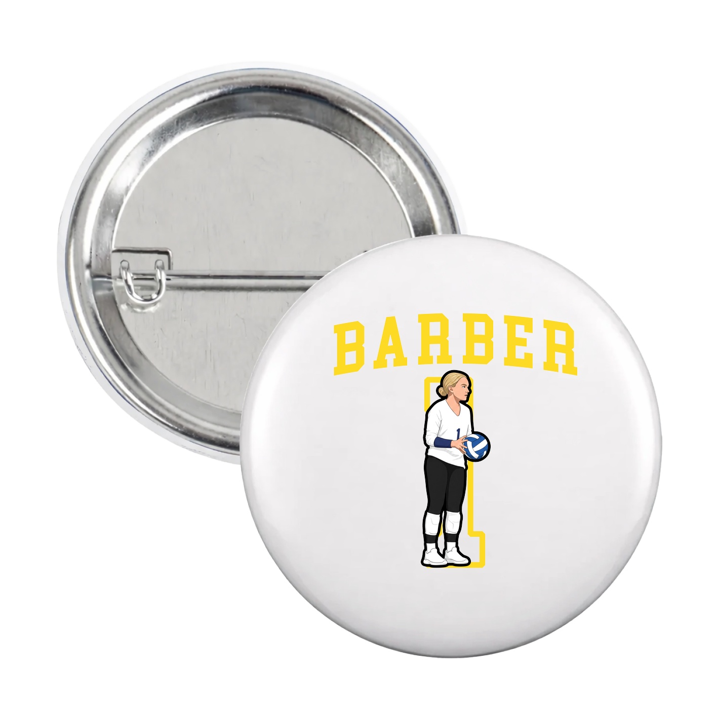 Game Day Button — Shirsey in White