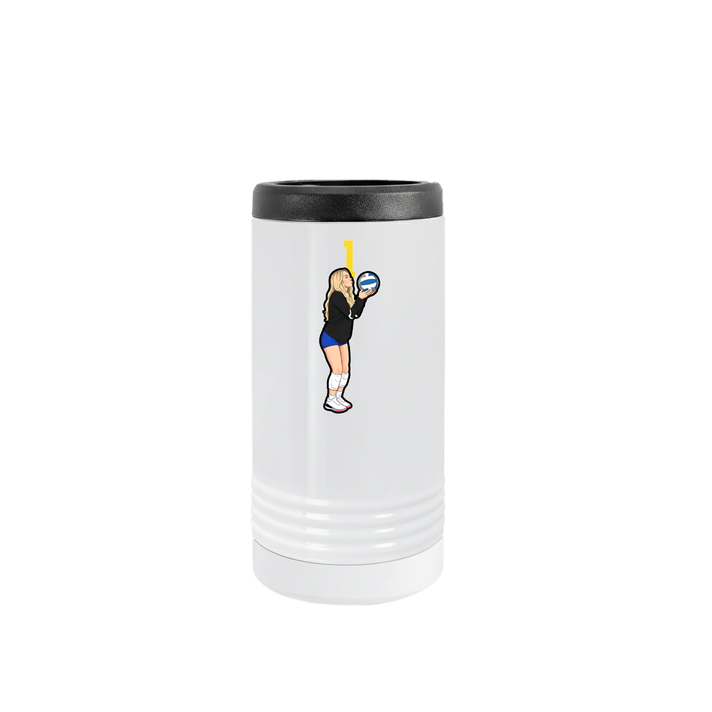 Slim Beverage Holder — Number Top in White
