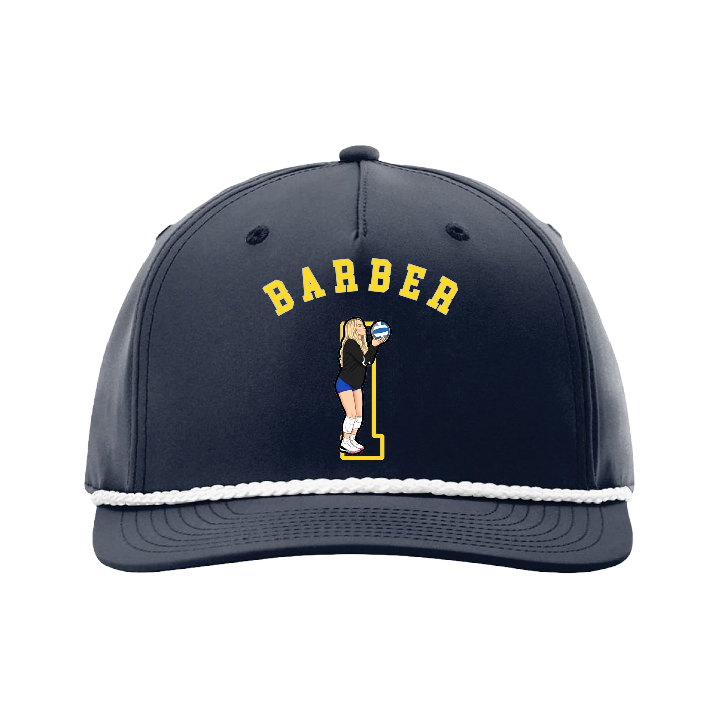 Five-Panel Classic Rope Cap — Shirsey Arch in Navy