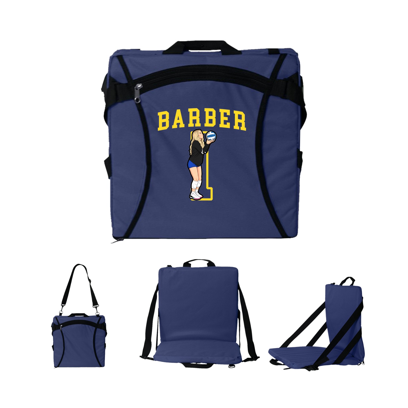 Folding Stadium Seat — Shirsey in Navy