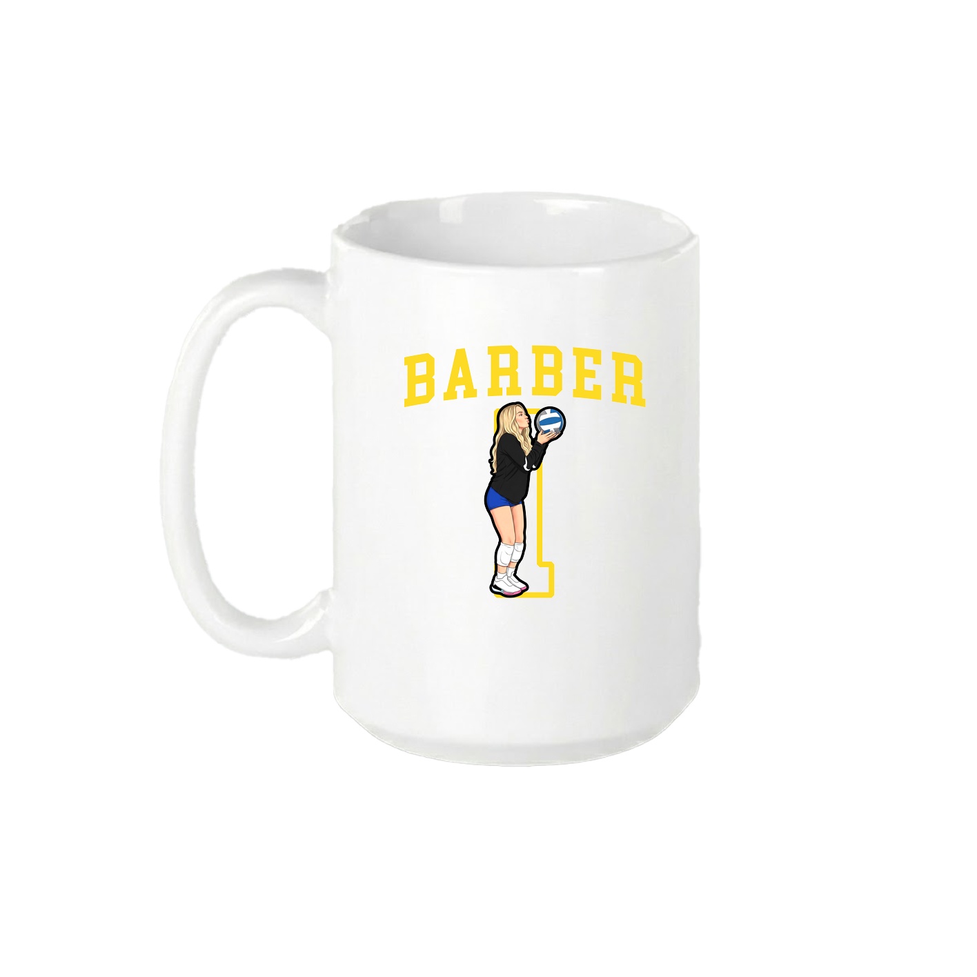 15oz Coffee Mug — Shirsey in White