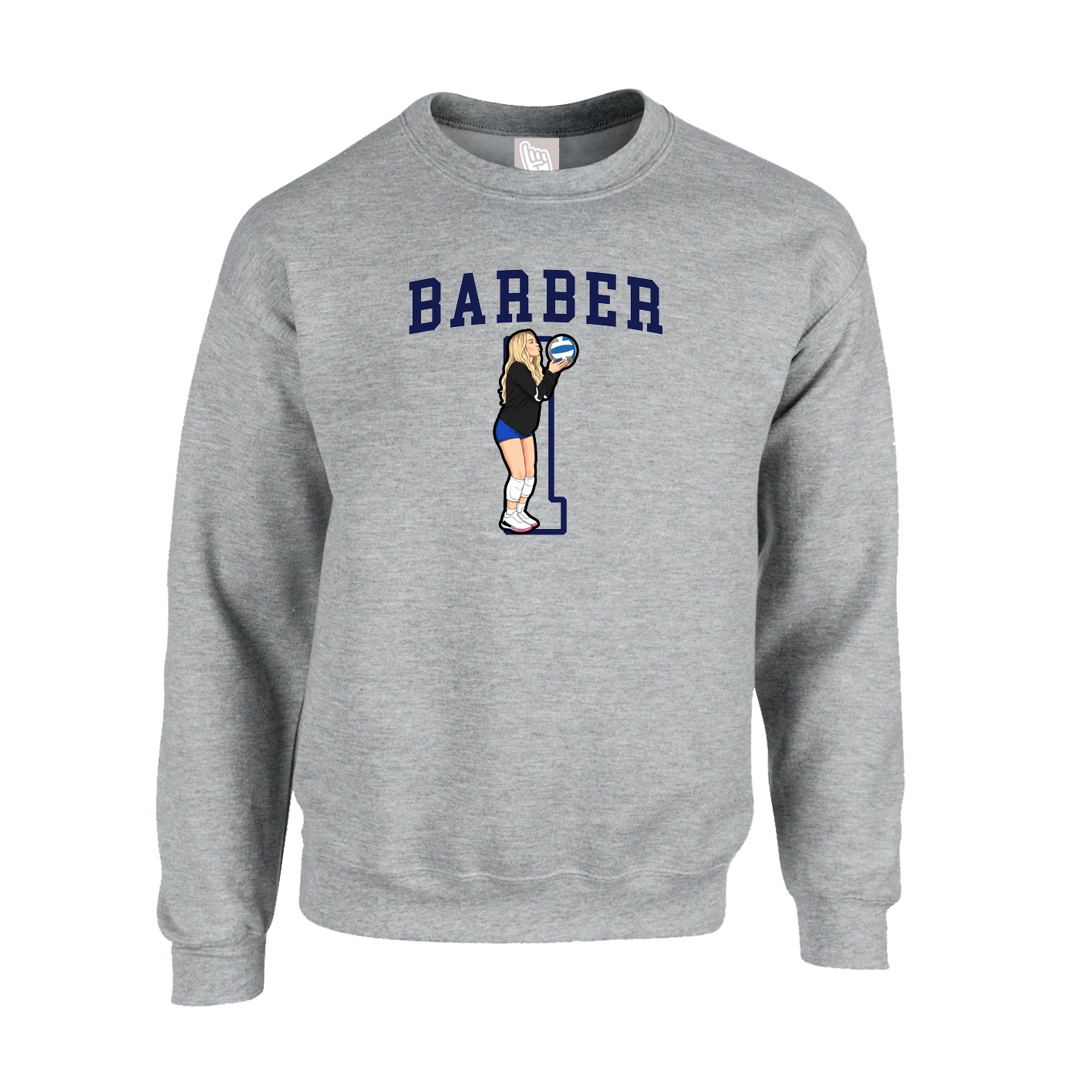 Fleece Crew — Shirsey in Grey