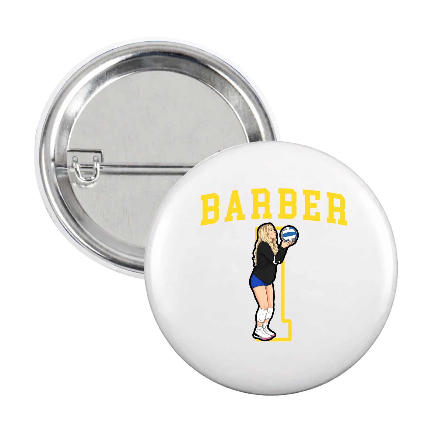 Game Day Button — Shirsey in White