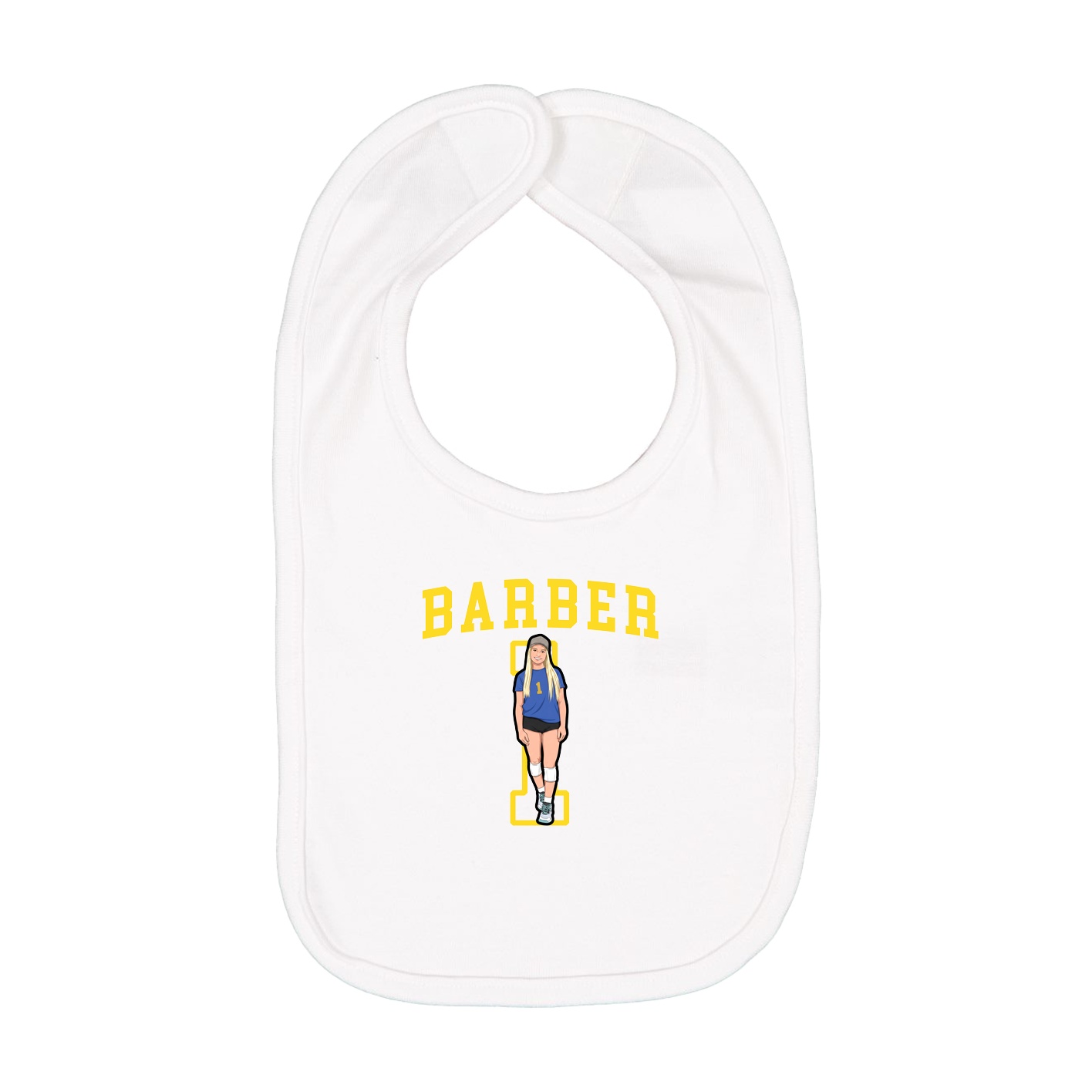 Infant Bib — Shirsey in White