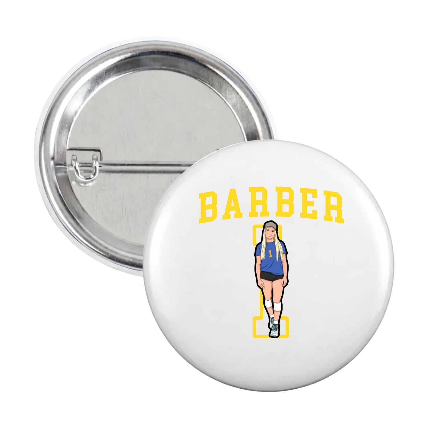 Game Day Button — Shirsey in White