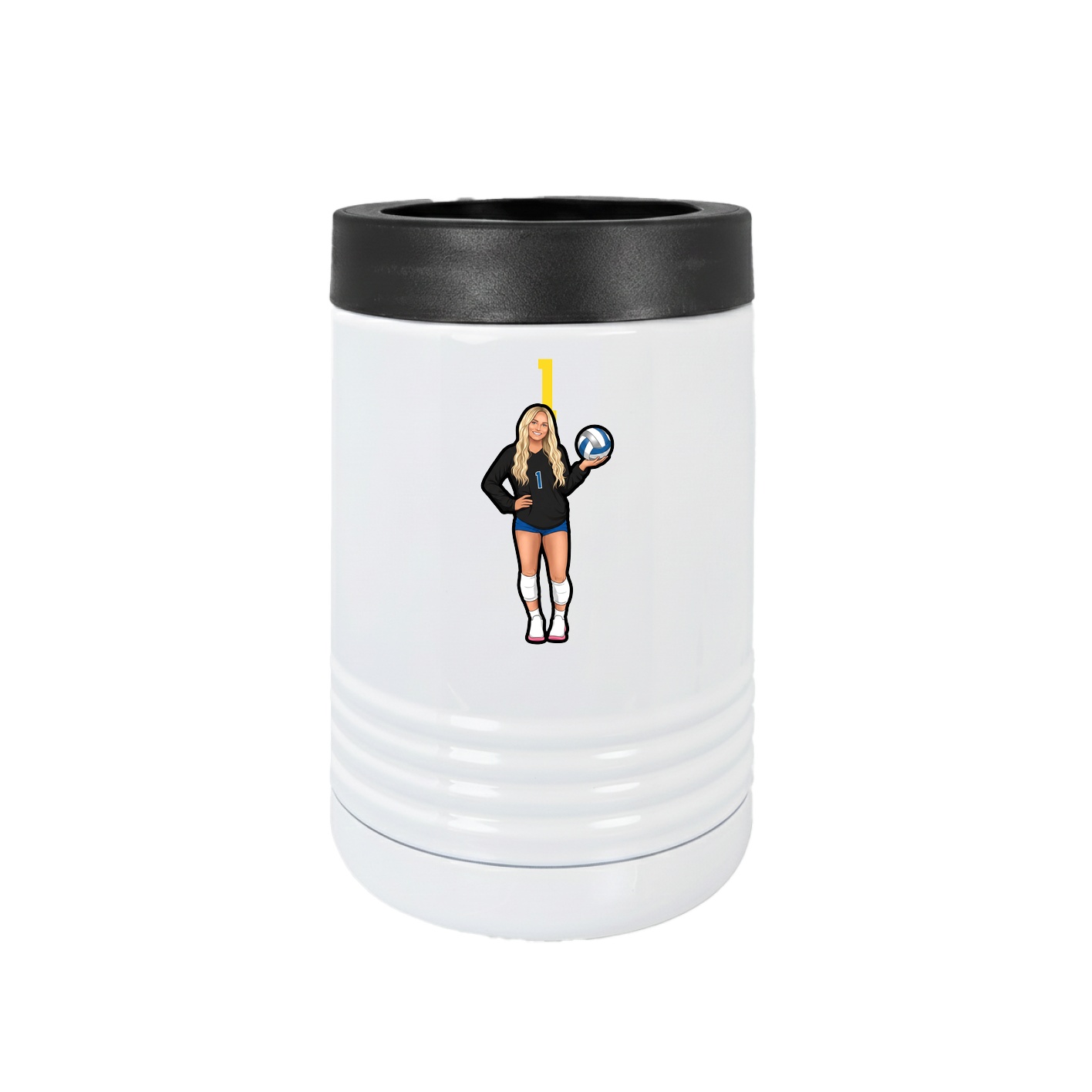 Beverage Holder — Number Top in White