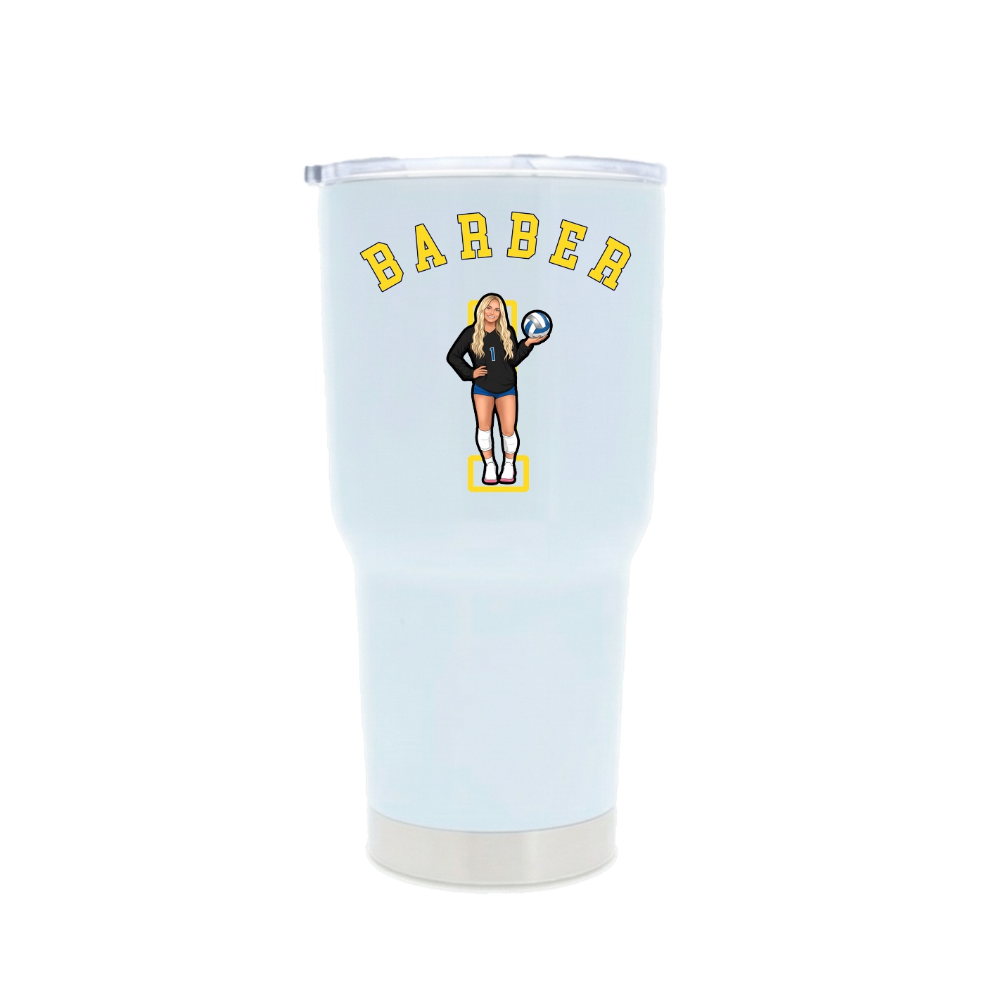 30oz Stainless Steel Tumbler — Shirsey Arch in White