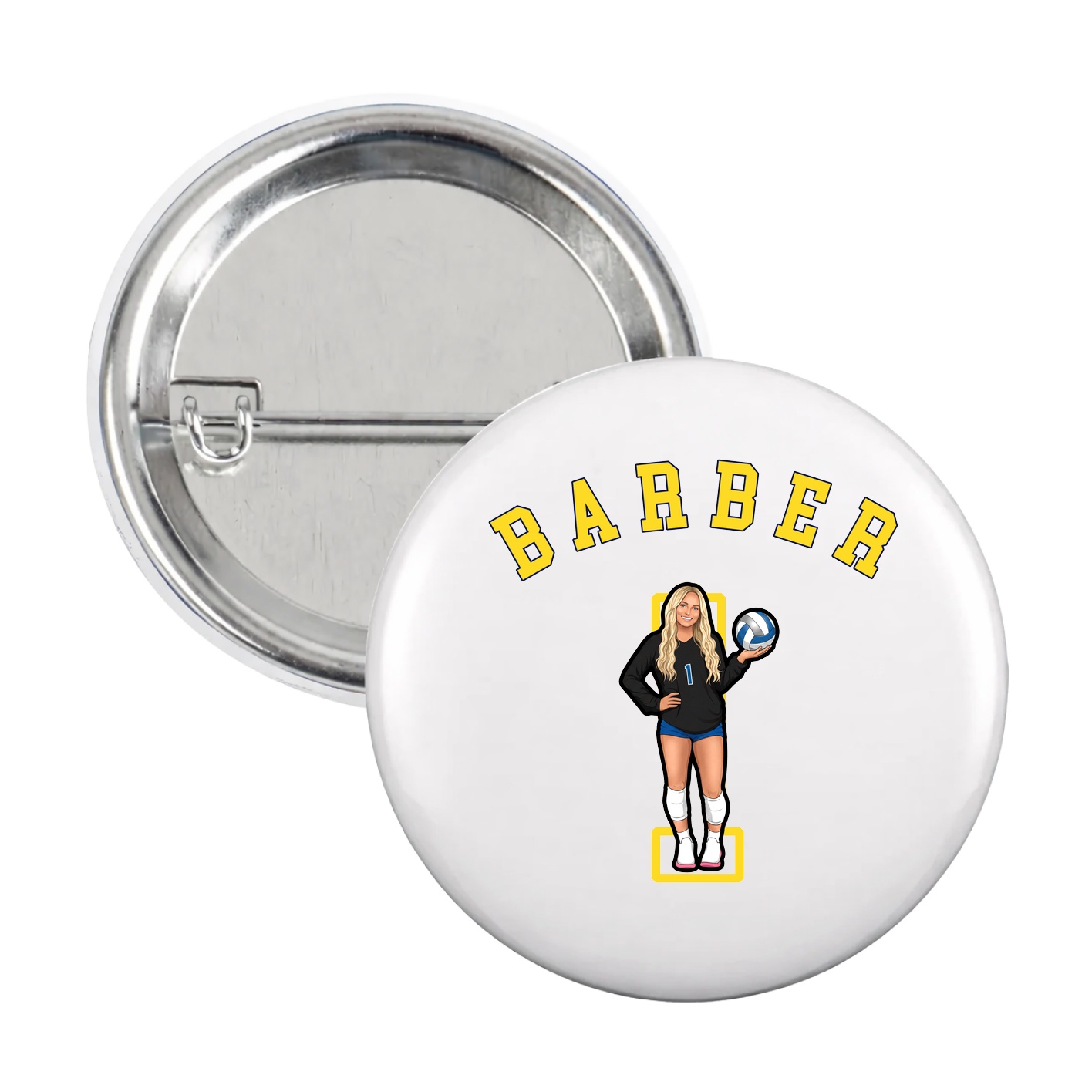 Game Day Button — Shirsey Arch in White