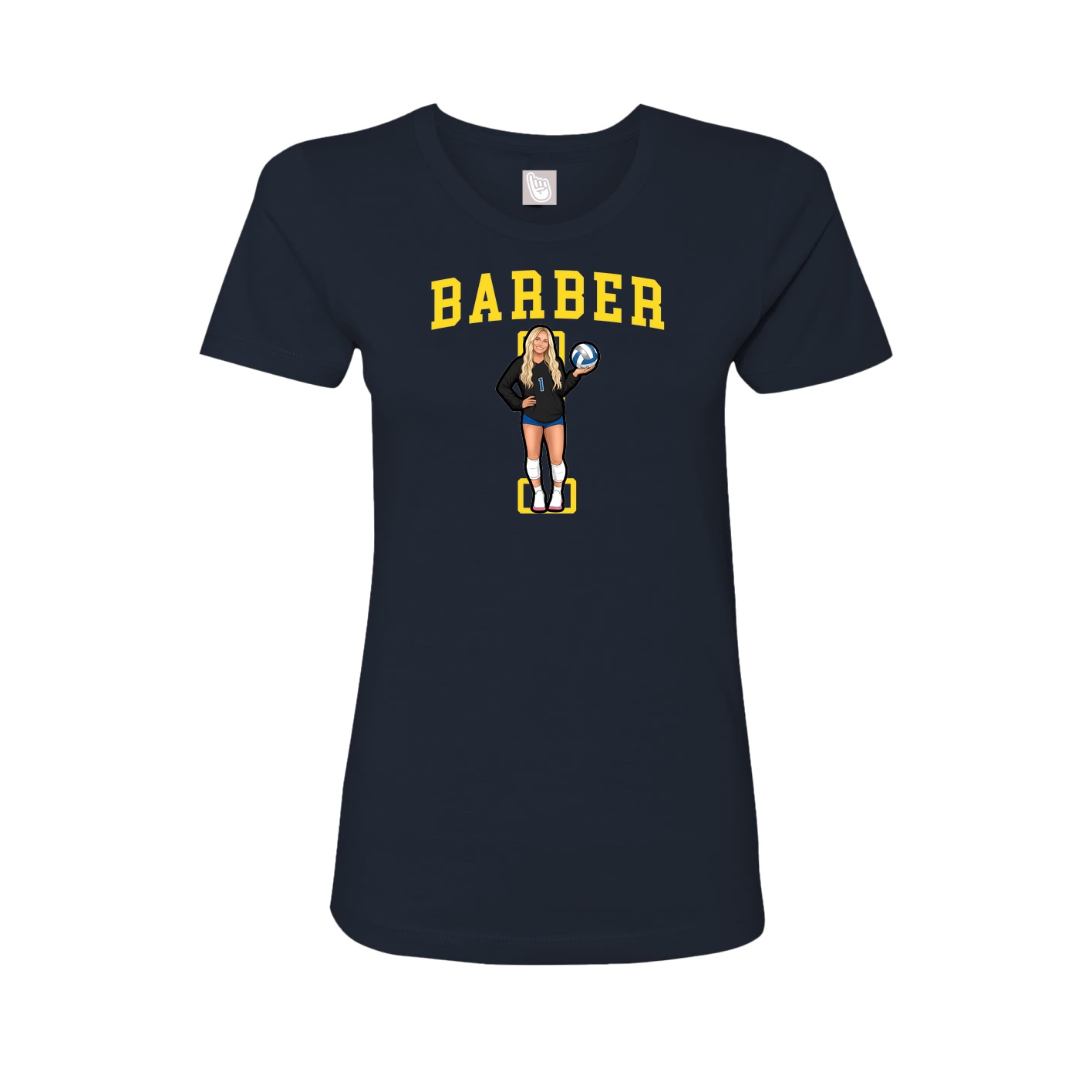 Fitted Women's Tee — Shirsey in Navy