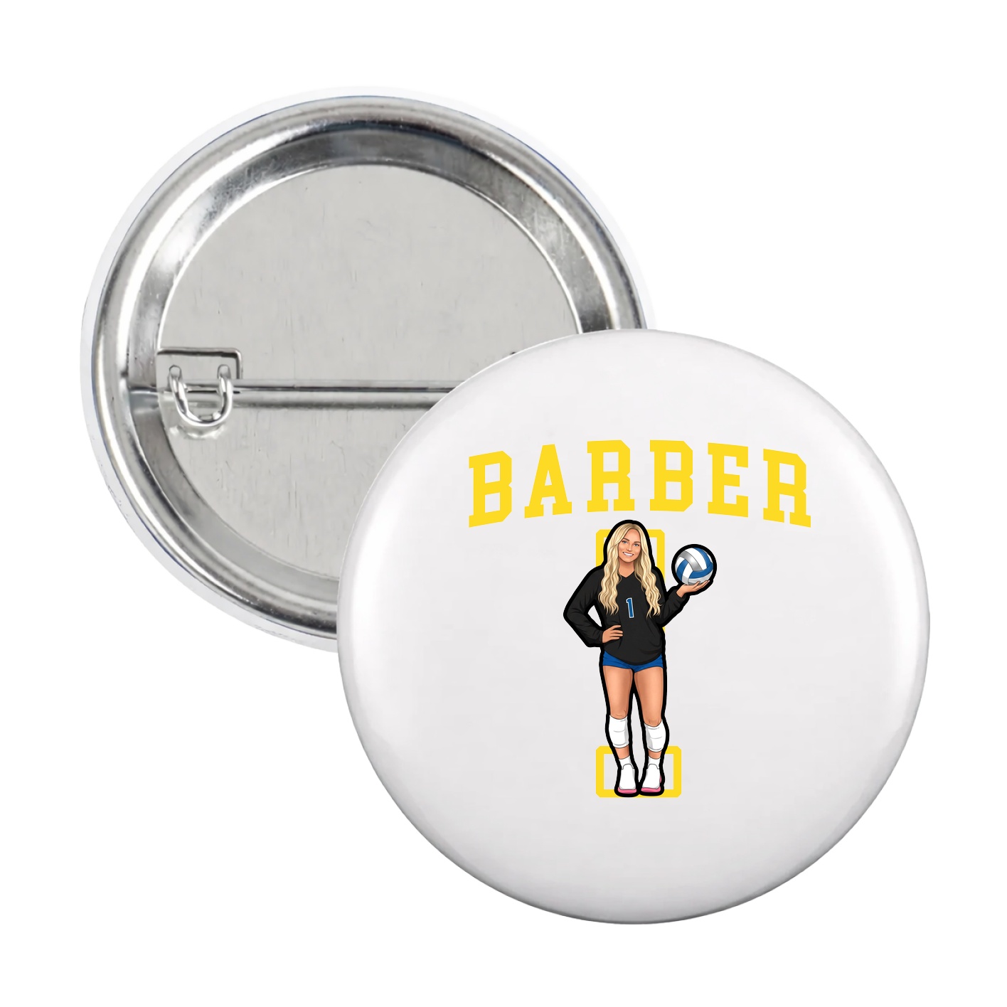 Game Day Button — Shirsey in White