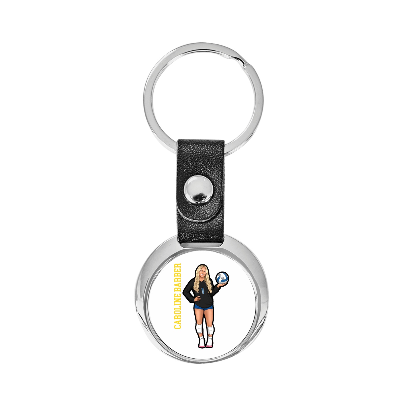 Key Chain — Name Vertical in Classic