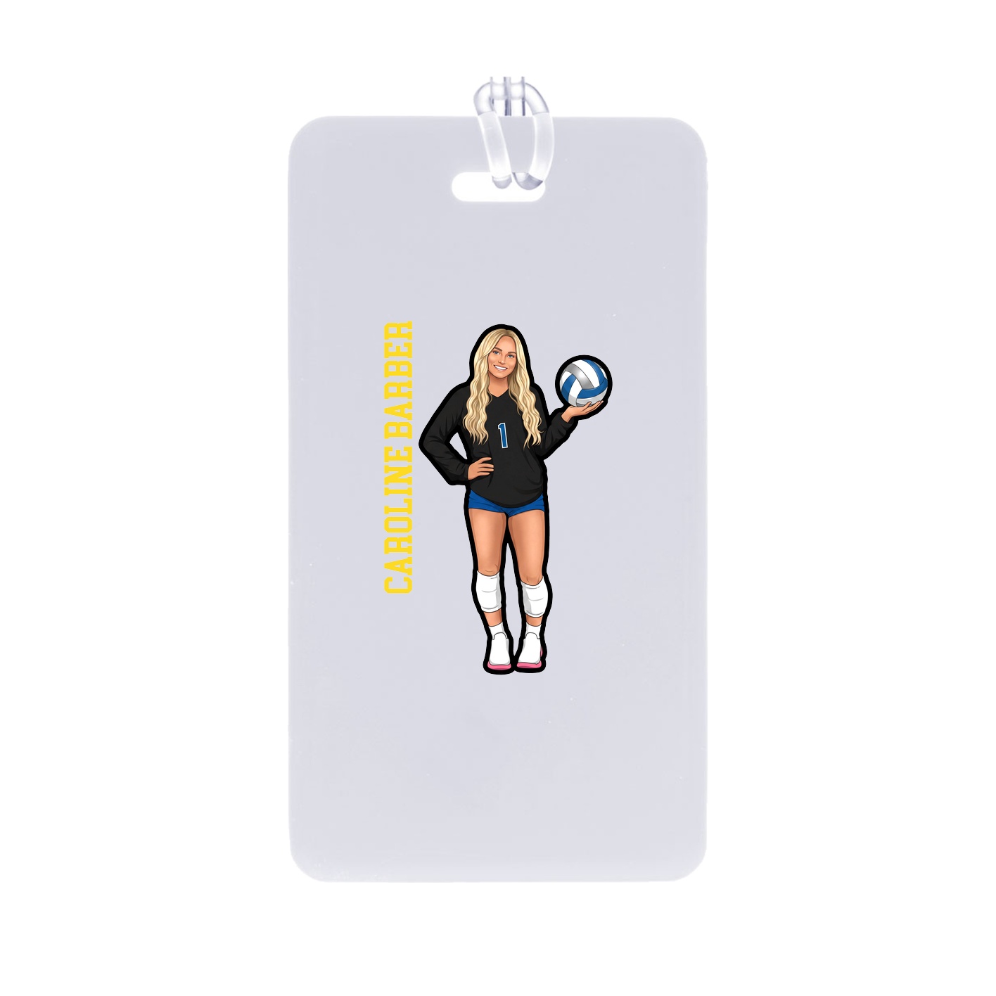 Bag Tag — Name Vertical in Classic