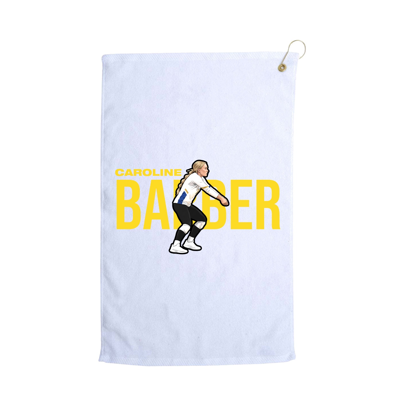 Golf Towel — Player Name in White