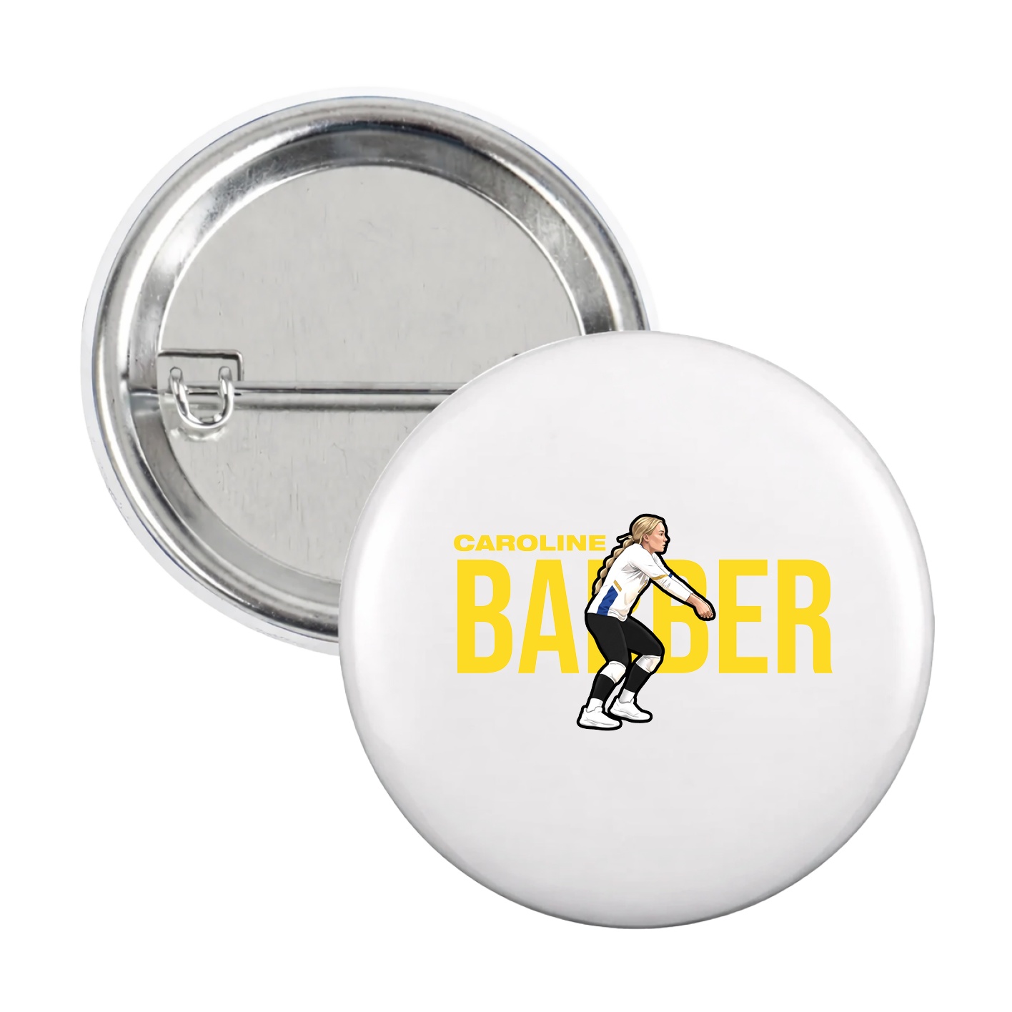 Game Day Button — Player Name in White