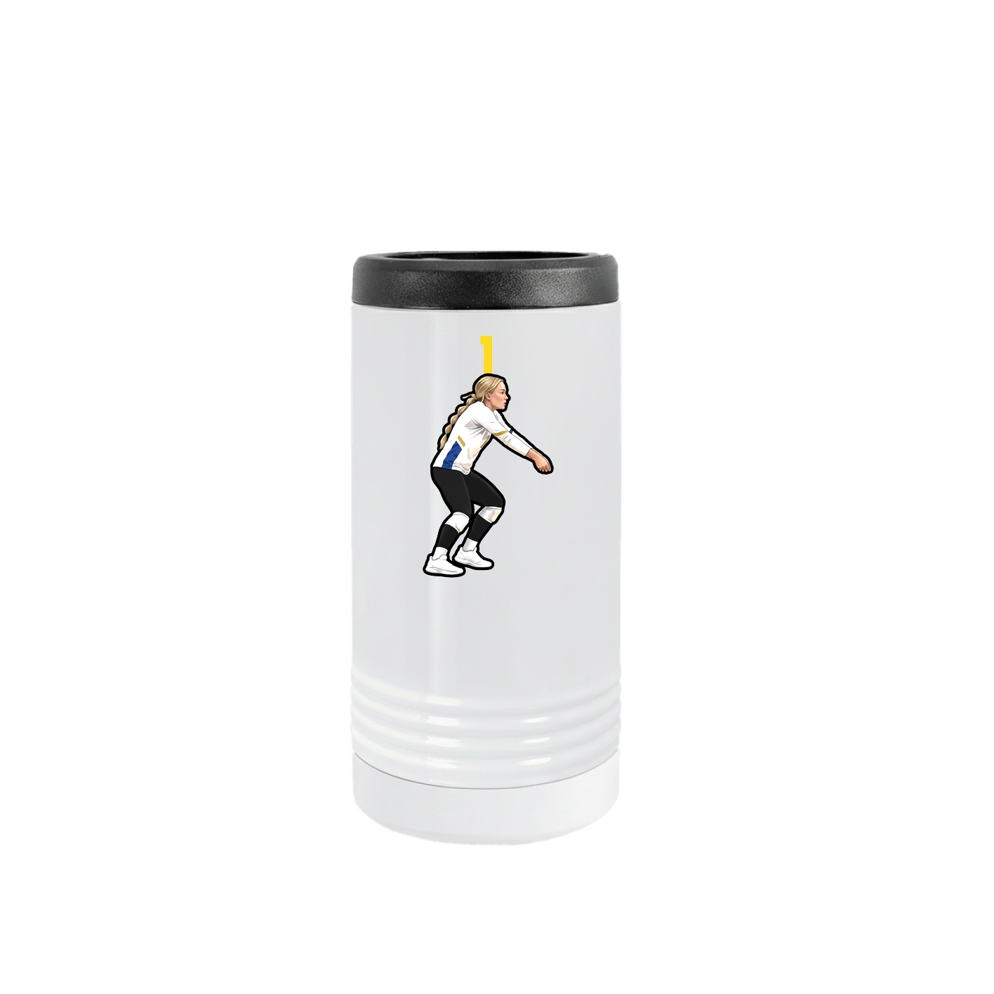 Slim Beverage Holder — Number Top in White