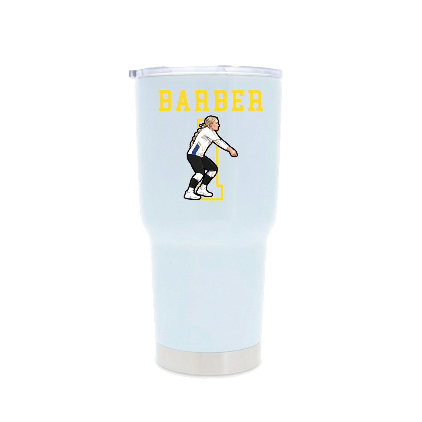 30oz Stainless Steel Tumbler — Shirsey in White