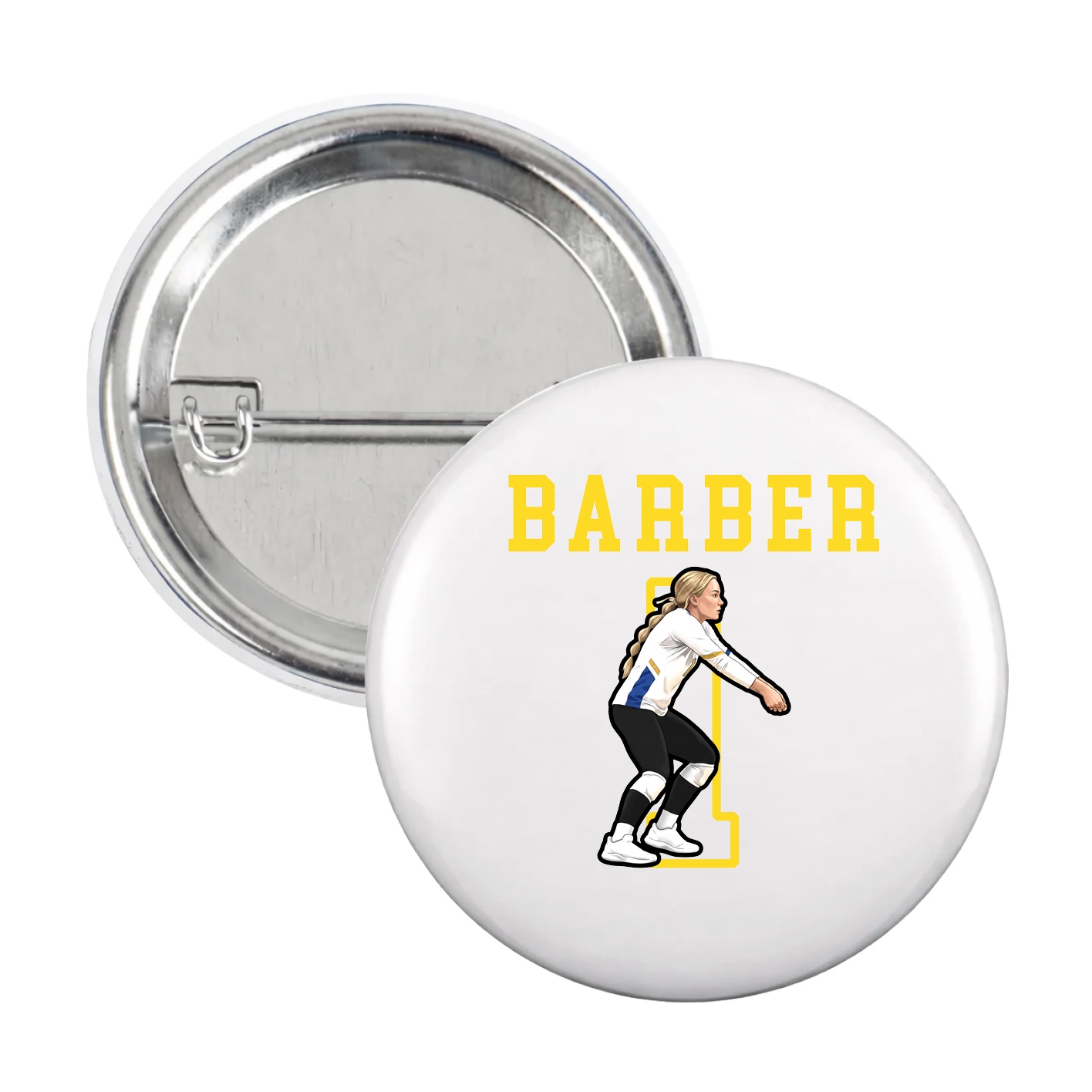 Game Day Button — Shirsey in White