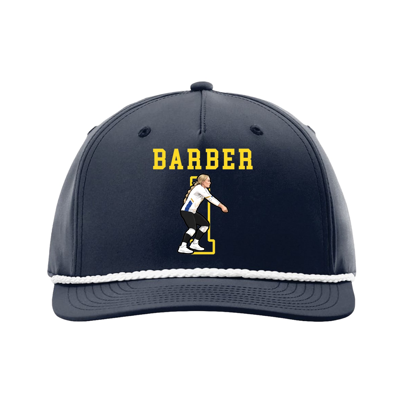Five-Panel Classic Rope Cap — Shirsey in Navy